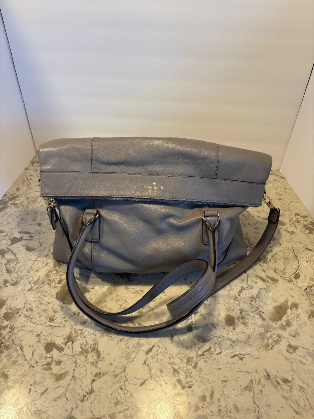 Kate Spade Fremont Place Travel Carmen Handbag In Hare Grey